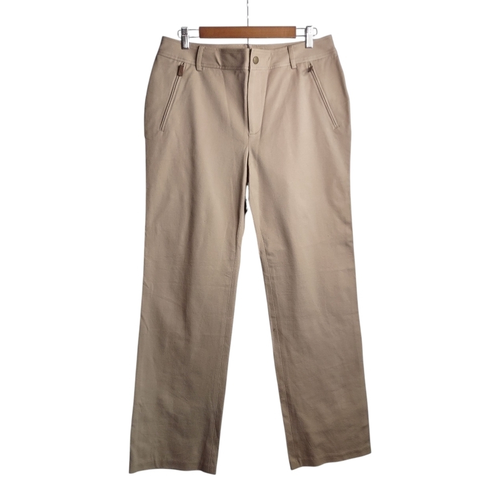 Lauren Ralph Lauren Women's dress Dress Pants Light Brown Cotton Blend Size 12